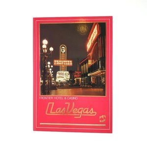 Vintage Postcard Frontier Hotel Casino Las Vegas Nevada Siegfried Roy Marquee